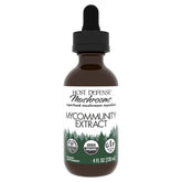 Host Defense MyCommunity Extract bottle with dropper for daily immune support.