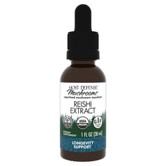 Host Defense Reishi: botella-dosificador, posible apoyo a la energía diaria.