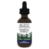 Host Defense Stamets 7 extract bottle pouring for easy daily immune support