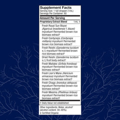 Host Defense Stamets 7 extract dropper close-up for convenient daily dosing
