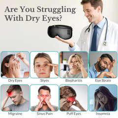 HOTHUGZ rechargeable battery eye mask provides flexible, cordless use on the go.