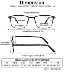 Hotjojo bifocal glasses lenses blue-light detail for screen-friendly use