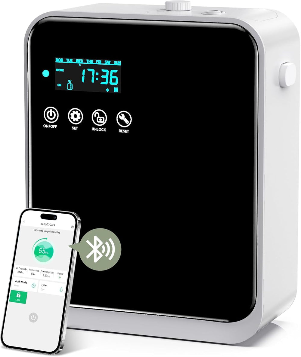 HOTOIQ waterless diffuser showcasing nebulization technology for strong aroma
