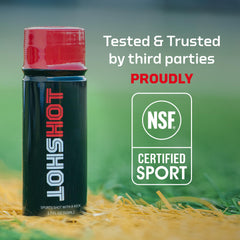 HOTSHOT 1.7 oz bottle ready to boost performance during workouts.