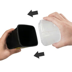 HOTWE compact sharps container 1-liter capacity fits small spaces in clinics.
