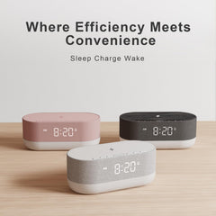 HOUSBAY 3-in-1 alarm clock wake-up routine front view streamlines mornings.