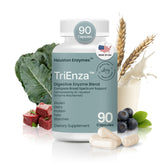 Houston Enzymes TriEnza bottle front view for meal digestion support
