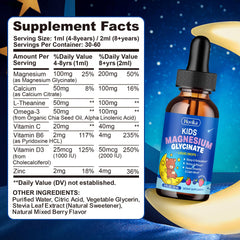 Hovika Kids Magnesium Drops pour image highlighting fast absorption