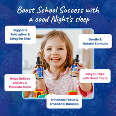 Dosing spoon with Hovika Kids magnesium drops for easy daily use