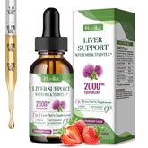 Hovika Liver Cleanse bottle front with strawberry flavor for daily support.