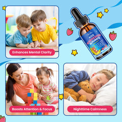 Hovika strawberry-flavored drops ready to take, kid-friendly.