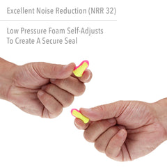 Howard Leight Laser Lite compact small-ear plug design fits smaller ears comfortably.