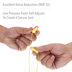 Howard Leight Laser Lite self-adjusting foam expands to fit most ears comfortably.