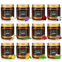 Howemon Christmas candle set 12-pack with varied scents for a cozy home atmosphere