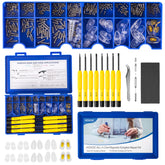 HQVOIC upgraded eyeglass repair kit compact travel case for on-the-go fixes.