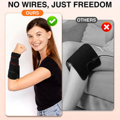 Hsypti belt neck use delivers warm infrared relief for tight neck muscles.