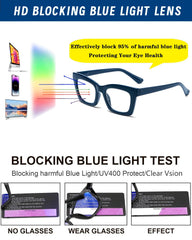 Hubeye Oprah-style reading glasses spring hinge close-up shows flexible fit.