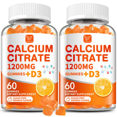 Hudetex Calcium Citrate 1200mg bottle shown for daily bone and teeth support.