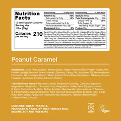 Huel bar slice showing caramel center for post-workout fuel.