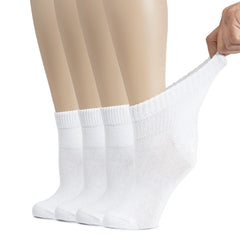 Hugh Ugoli diabetic ankle socks with extra-wide top for easy, comfortable wear.