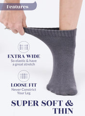 Hugh Ugoli diabetic socks highlight non-binding top for improved circulation and relaxed wear