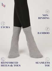 Non-binding top design provides gentle support without constriction during daily activities.