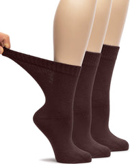Hugh Ugoli bamboo rayon socks brown close-up knit shows ultra-soft fabric.