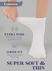 Hugh Ugoli seamless-toe diabetic socks prevent irritation.