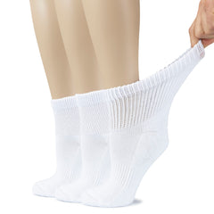 Hugh Ugoli women's diabetic ankle socks with extra-wide top for comfortable circulation