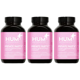 Hum Private Party bottle front view highlighting a convenient daily vaginal probiotic.