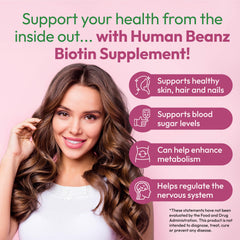 Human Beanz Biotin Jelly Beans texture close-up emphasizes chewy, enjoyable texture