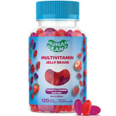 Human Beanz multivitamin jelly beans bottle with Berry Blast flavor for daily wellness.