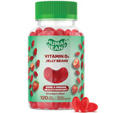Human Beanz Vitamin D3 jelly beans strawberry blast pack for daily immune health.