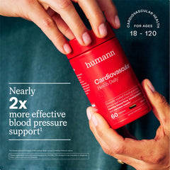 Humann grape seed extract visual emphasizes 95% polyphenols for supporting healthy blood pressure dynamics.