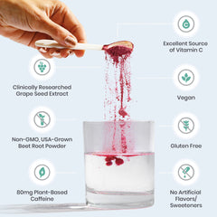 Humann SuperBeets Energy Plus green tea extract adds natural caffeine
