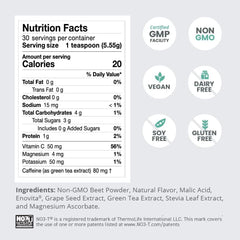 Humann SuperBeets Energy Plus powder scoop enables quick, easy mixing