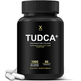 HUMANX Tudca+ 1000mg bottle promotes liver support and easy dosing.