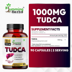 Humming Herbs TUDCA vegan capsules ready for daily use.