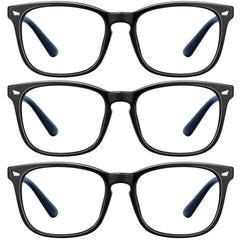 Hunsquer blue light glasses front view reduce eye strain during screen time