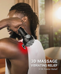 HYAKO Pro Max massager rotating heads switch eases tension in shoulders and back.