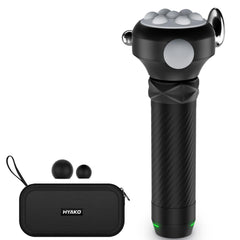 HYAKO Pro Max massager front view showing compact, portable design for on-the-go relief.