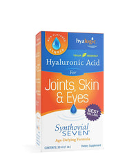 Hyalogic Synthovial Seven label close-up highlighting high molecular weight formula.