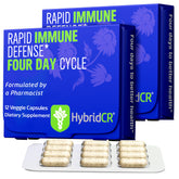 HybridCR bottle with immune-support capsules for on-the-go defense.