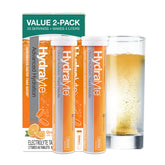 Hydralyte electrolyte tablets orange pack front for quick hydration on the move