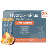 Hydralyte Liver Support bottle with milk thistle for daily hydration and antioxidant support.