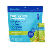 HYDRANT Hydrate lemon-lime front-pack for on-the-go hydration.