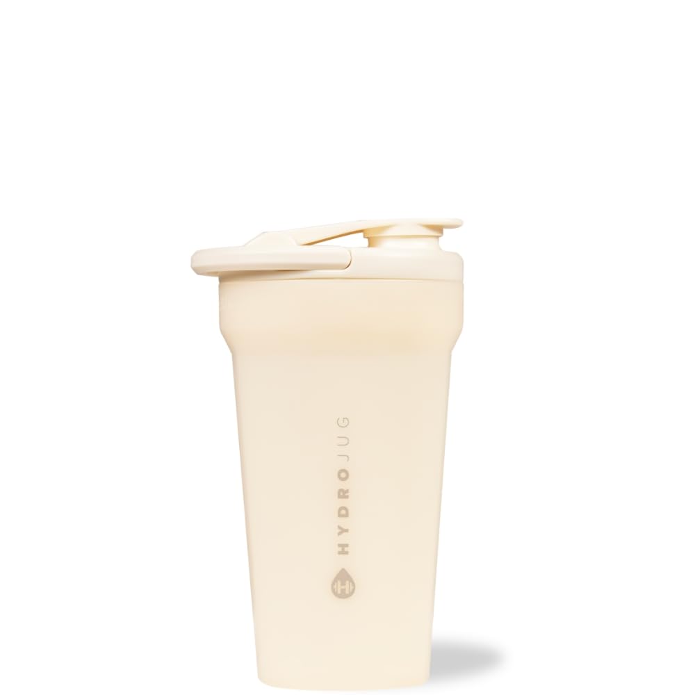 HydroJug 20oz noiseless shaker bottle for quiet on-the-go protein shakes