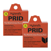 Hyland's PRID drawing salve tube in a two-pack for minor skin irritations.