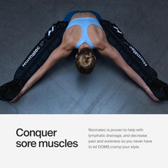 Hyperice Normatec Elite app interface enables Bluetooth control and customization.