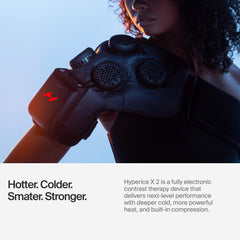 Hyperice X2 Shoulder cold therapy delivers refreshing cool relief.